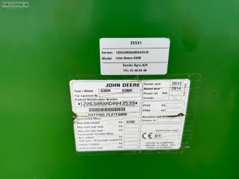 Жатка John Deere 630R 2014 р.в. foto 14