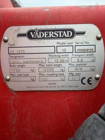 Дискова борона Vaderstad Carrier 1225 (12 м.) 2013 p в foto 29
