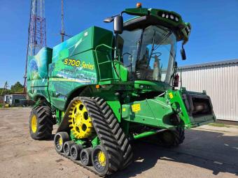 Комбайн John Deere S780 (2019 р.),+Жатка 630Х +транспортний візок (КОМПЛЕКТ) ( Нові гусениці)