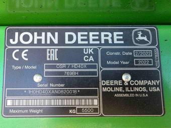 Комбайн John Deere X9 R 1000 (2022 р.) +жатка HD40Х +транспортний візок (КОМПЛЕКТ) foto 162
