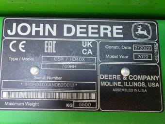 Жниварка JOHN DEERE HD40X  2022 р. + транспортний візок ZIEGLER Power Carrier foto 62