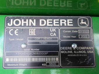 Жниварка JOHN DEERE HD40X  2022 р. + транспортний візок ZIEGLER foto 25