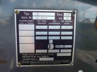 Комбайн Claas Lexion 580, 2005 р., жниварка V900, транспортний візок ( Комплект ) foto 35